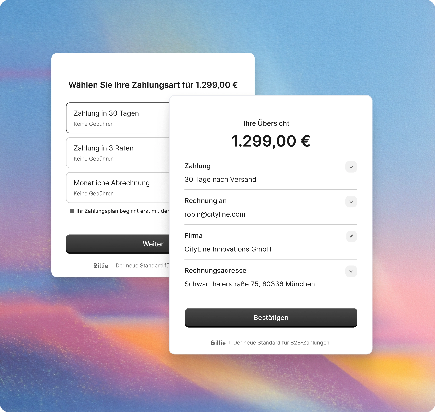 B2B-Billie-Rechnungskauf-Zahlungen