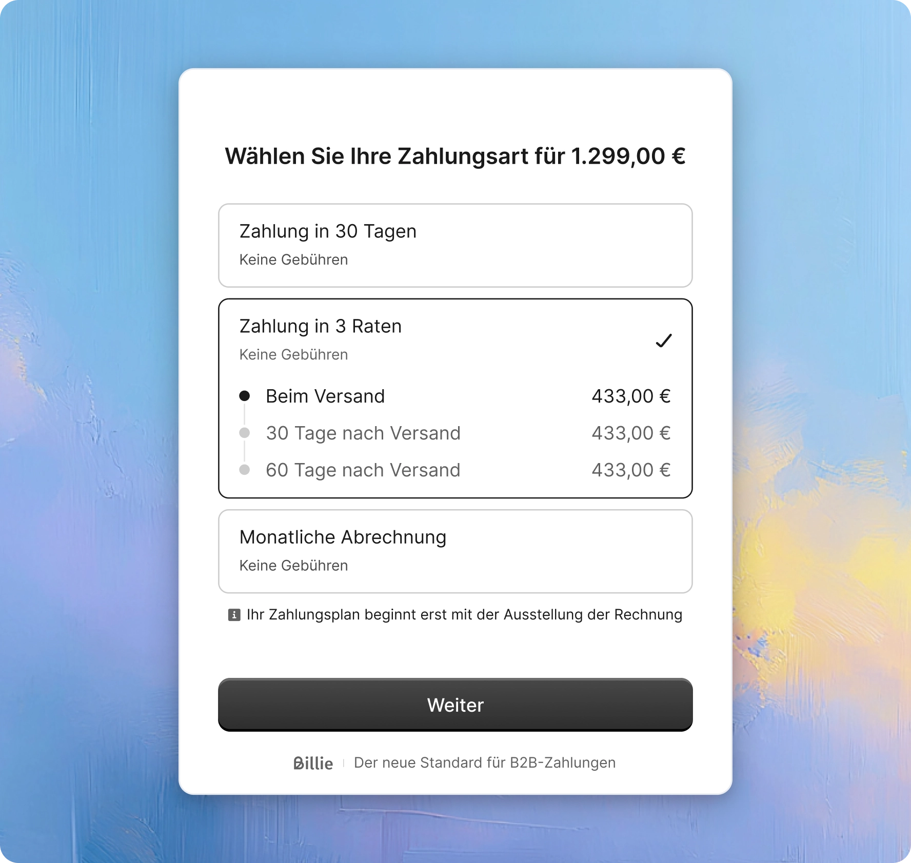 B2B-Zahlungen-Billie-Ratenkauf-Ratenzahlung